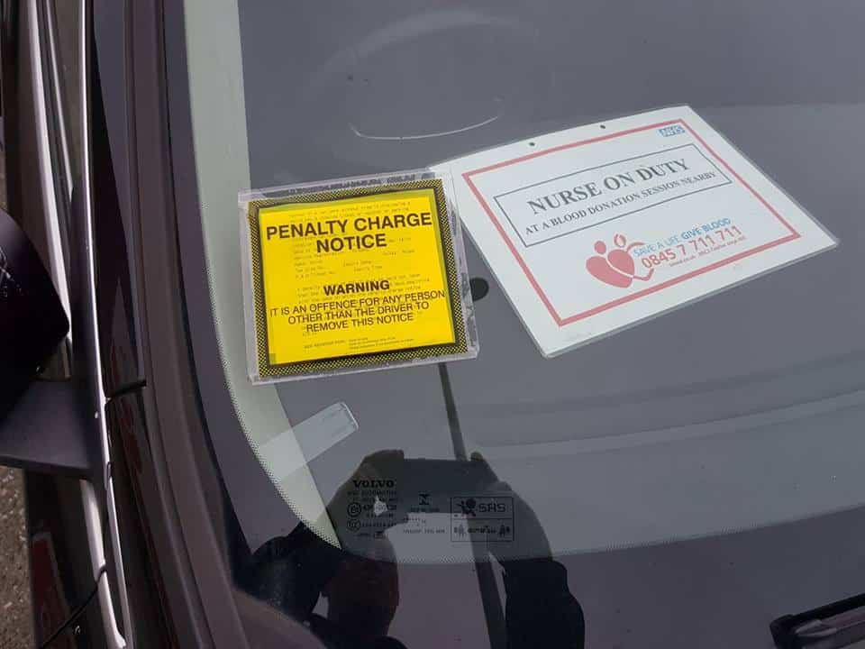 Parking tickets in Tonbridge for nurses on blood donor duty